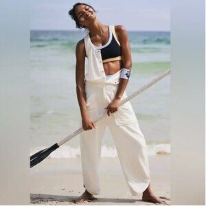 Free People Movement Timko Barrel Leg Sleeveless Onesie  NEW Sz. M